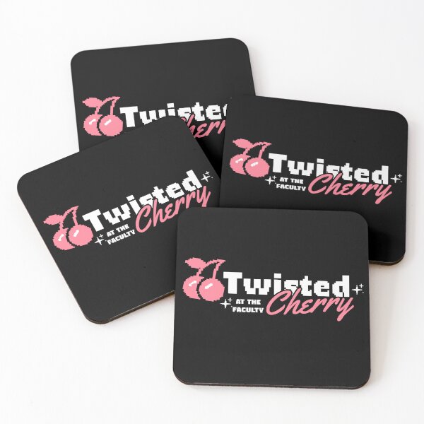 Item preview, TWISTED CHERRY - Basic Logo Pink Remix (White) designed and sold by Discothreadz.