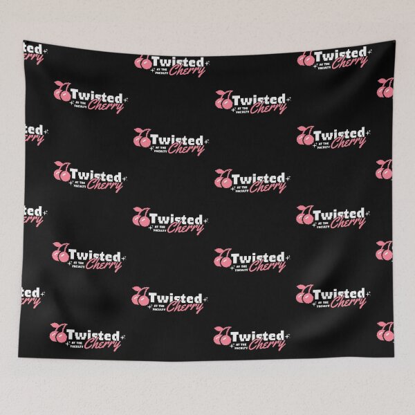 Item preview, TWISTED CHERRY - Basic Logo Pink Remix (White) designed and sold by Discothreadz.