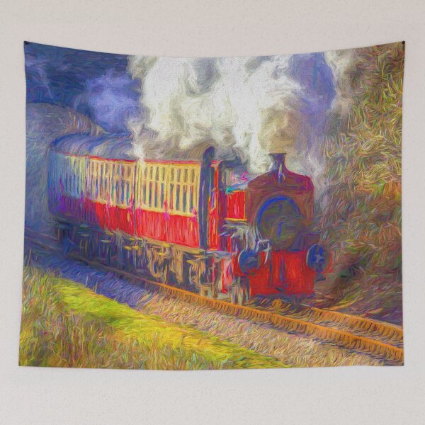 Item preview, Vintage Steam Train Art designed and sold by Londonimages.