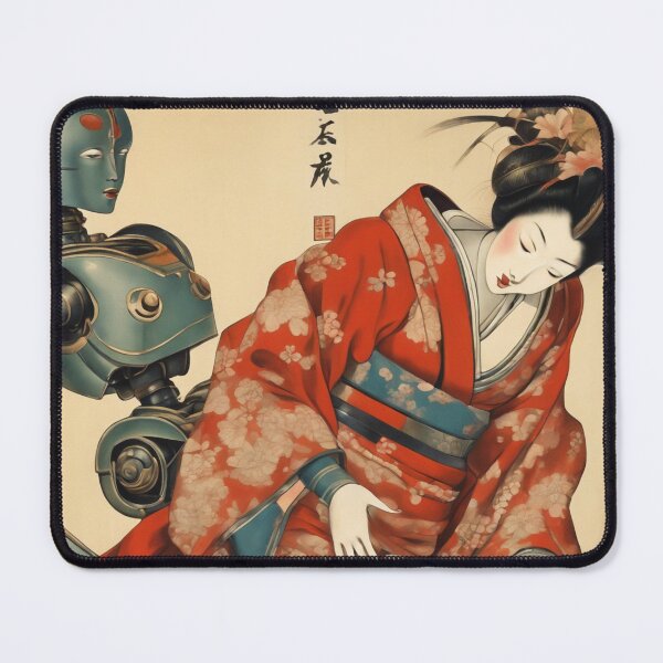 Item preview, Robot Shunga Hybrid Imitation Japanese Erotica #47 designed and sold by NickWhittleArt.