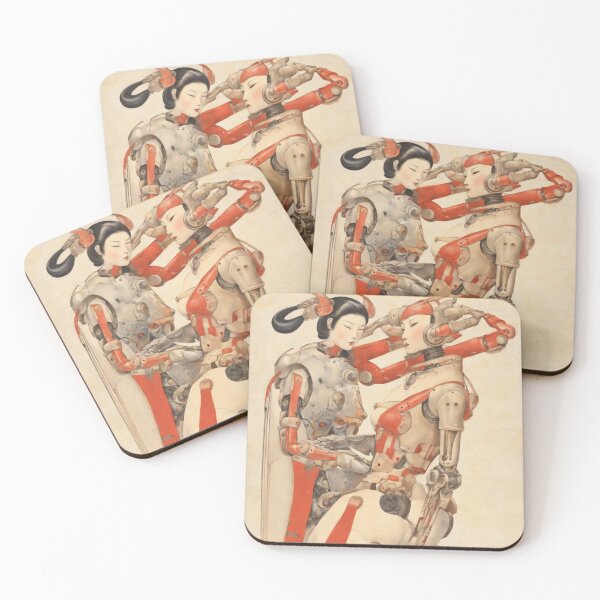 Item preview, Robot Shunga Erotic Art Hybrid Imitation | #46 designed and sold by NickWhittleArt.