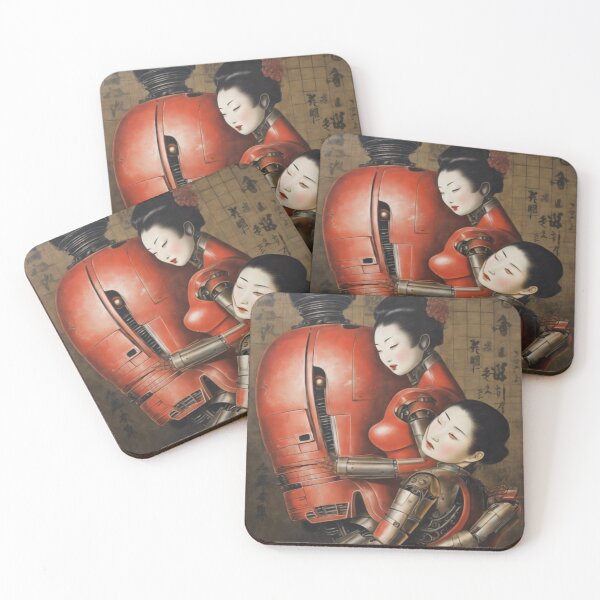 Item preview, Robot Shunga Erotic Art Hybrid Imitation | #42 designed and sold by NickWhittleArt.