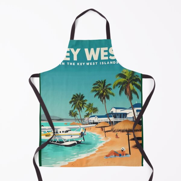 Item preview, Vintage Travel Poster Illustrating Key West Tropical Paradise designed and sold by Aise06.