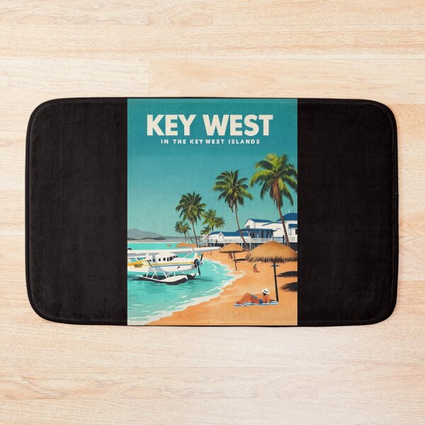 Item preview, Vintage Travel Poster Illustrating Key West Tropical Paradise designed and sold by Aise06.
