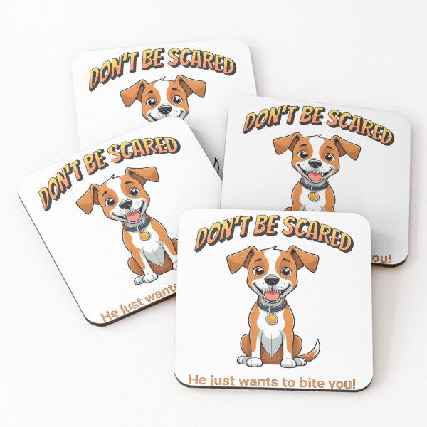 Item preview,  Don’t Be Scared | Funny Dog Meme designed and sold by John-Rock.
