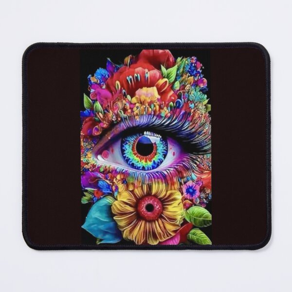 Item preview, Colorful Eyes Surrounded By Flowers  designed and sold by BigDaddyD50.