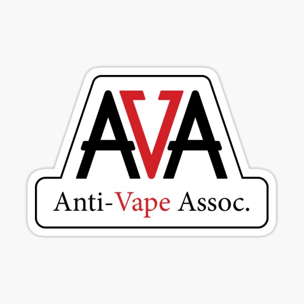 Anti-Vape Association Sticker