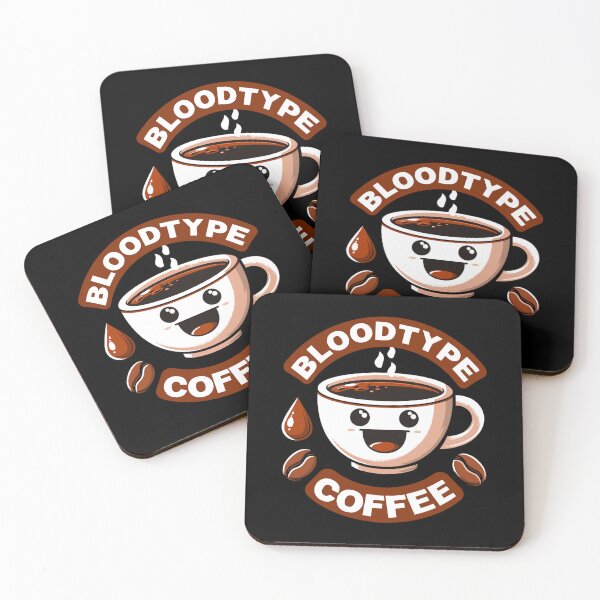 Item preview, Blood Type Coffee Cartoon Gift designed and sold by Pineapple-Tree.