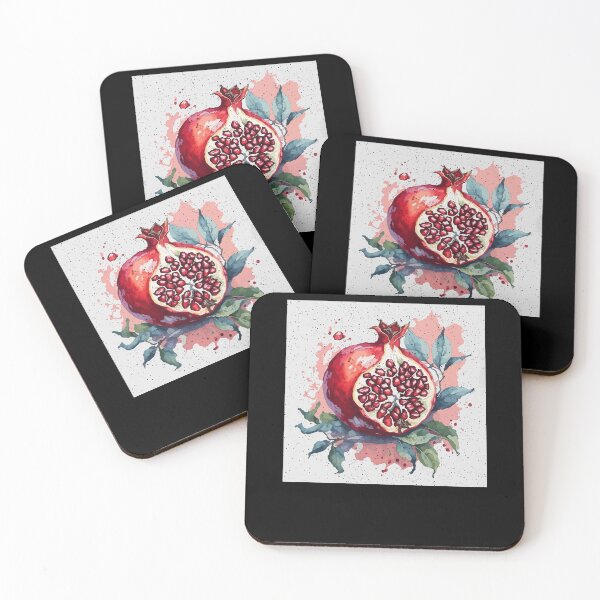 Item preview, Vintage Pomegranate Painting Japanese Art National Pomegranate Month designed and sold by Dressed For  Duty.