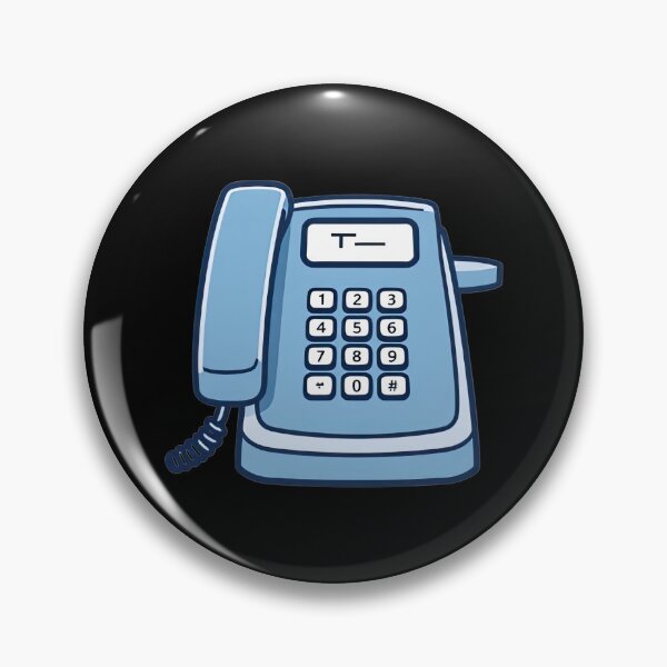 Item preview, Classic Blue Telephone with Numeric Keypad and Cord designed and sold by artwaves.
