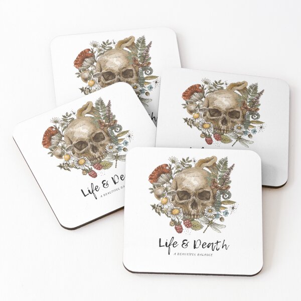 Item preview, Gothic Nature: Skull and Floral Art designed and sold by Pigmentra.