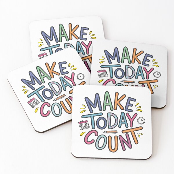 Item preview, Make today count - Cute Motivational Quotes designed and sold by RiceArtShop.