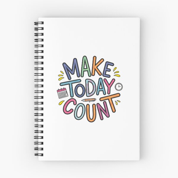 Item preview, Make today count - Cute Motivational Quotes designed and sold by RiceArtShop.
