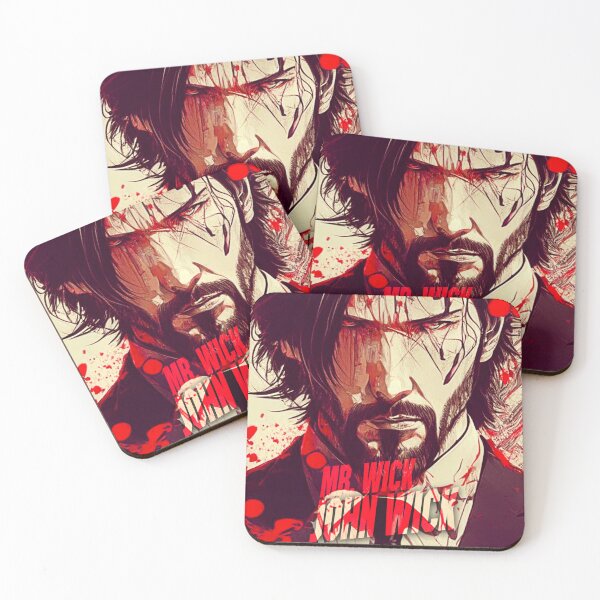 Item preview, John Wick Anime Poster Illustration designed and sold by Back2Collage.