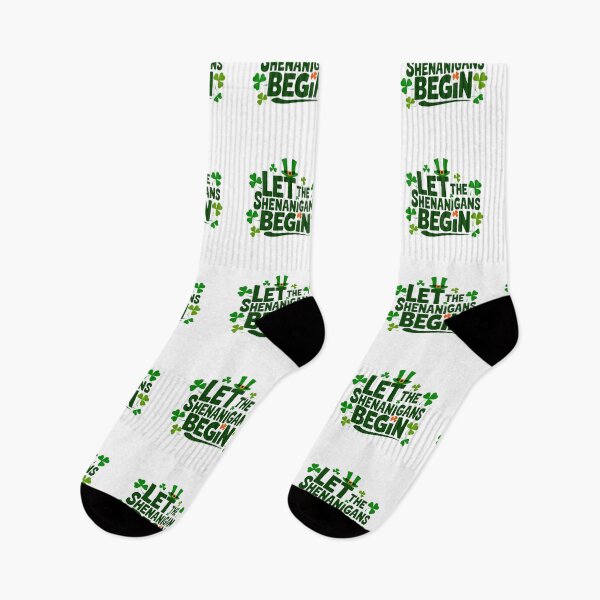 Item preview,  Irish St Patricks day Ireland - "Let the Shenanigans Begin' St. Patrick's Tee" designed and sold by stickercuffs.