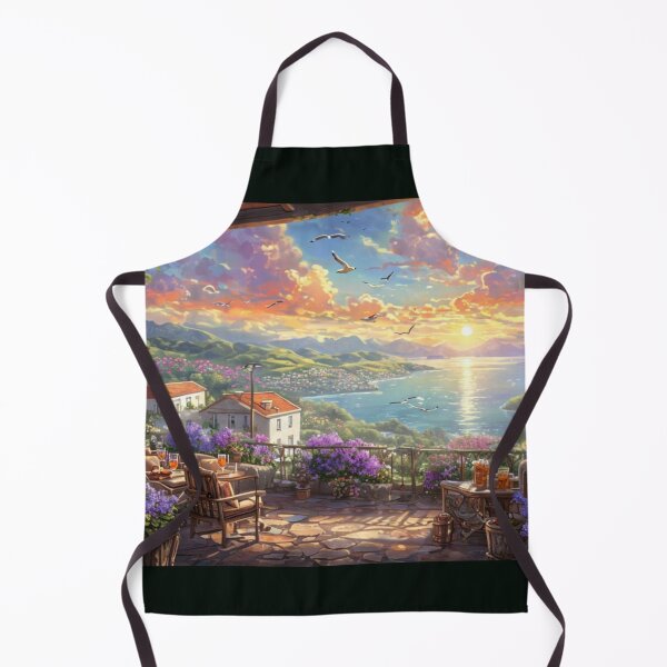 Item preview, Picturesque Terrace Scene At Sunset From Wooden Porch designed and sold by Aise06.