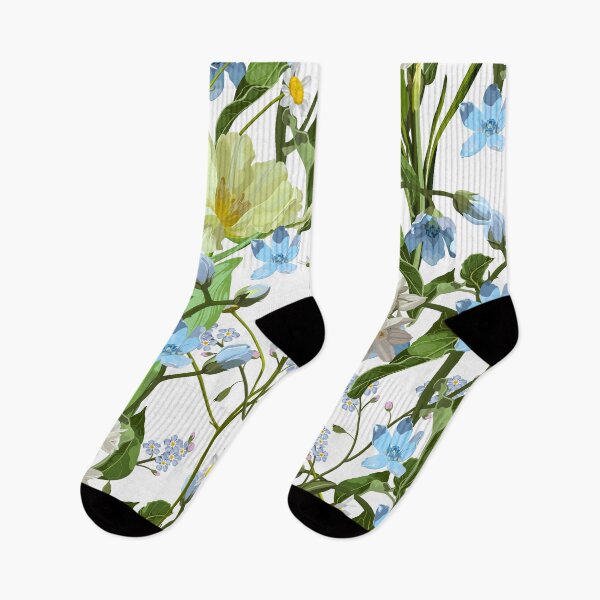 Item preview, Seamless pattern with flowers narcissus, tulips, floral illustration in modern style. designed and sold by MatyKotiv.
