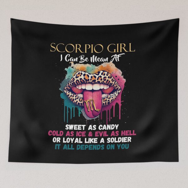 Item preview, Scorpio Girl Zodiac Sign Sweet As A Candy Leopard Lip designed and sold by Dressed For  Duty.