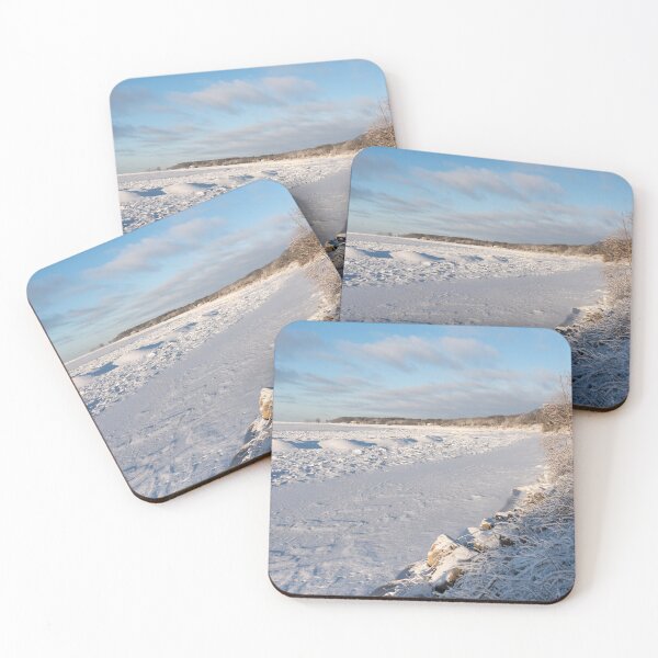 Item preview, Serene Lorraine Bay Icescape on the North Shore of Lake Erie designed and sold by Georgia Mizuleva.