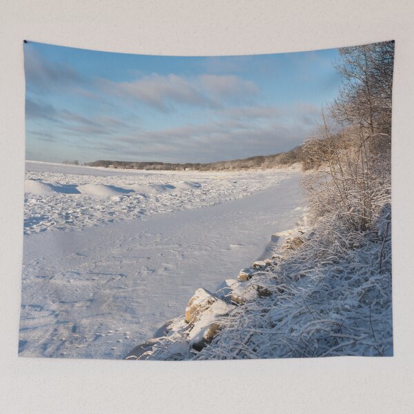 Item preview, Serene Lorraine Bay Icescape on the North Shore of Lake Erie designed and sold by Georgia Mizuleva.