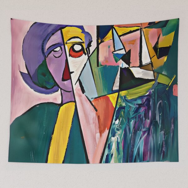 Item preview, Picasso Inspired Self Portrait designed and sold by Sizani.