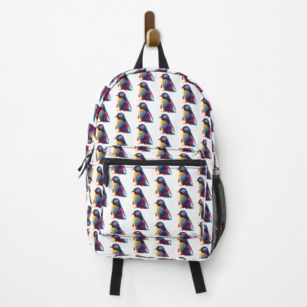 Item preview, Galactic Glow Penguin – A Cosmic Splash of Color designed and sold by GloriousArtSKD.