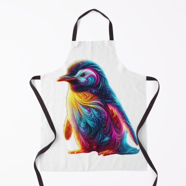 Item preview, Galactic Glow Penguin – A Cosmic Splash of Color designed and sold by GloriousArtSKD.