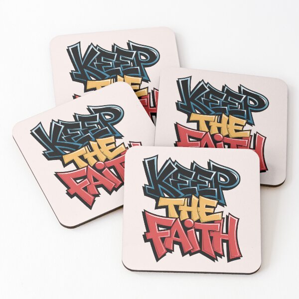 Item preview, Keep the Faith Graffiti Street Art Christian Bible Verse Typography designed and sold by  KnitLuv.