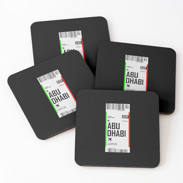 Item preview, Abu Dhabi Boarding Pass UAE Travel Ticket designed and sold by TulipaGraphics.