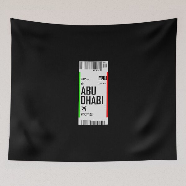 Item preview, Abu Dhabi Boarding Pass UAE Travel Ticket designed and sold by TulipaGraphics.