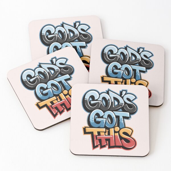 Item preview, God’s Got This Graffiti Street Art Christian Bible Verse Typography designed and sold by  KnitLuv.