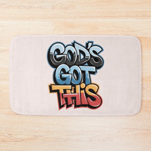Item preview, God’s Got This Graffiti Street Art Christian Bible Verse Typography designed and sold by  KnitLuv.