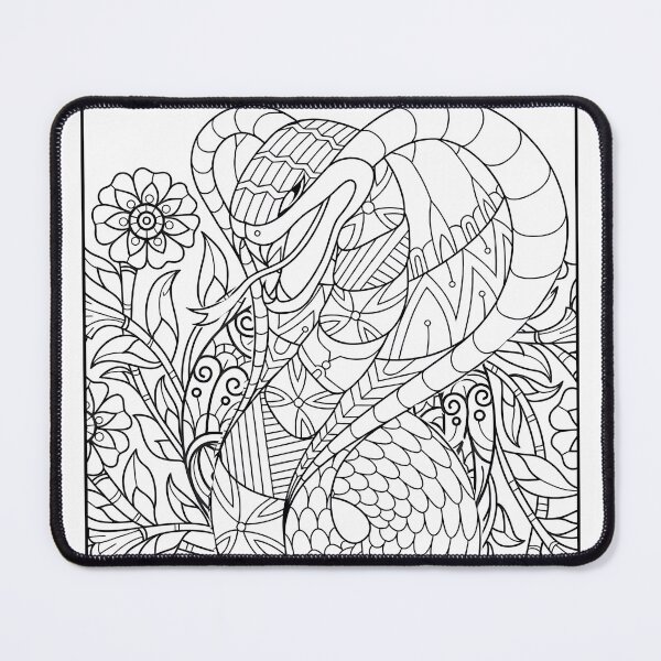 Item preview, Snake #4 Coloring Page Pattern  designed and sold by DavidColoring.