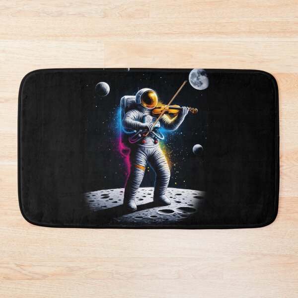 Item preview, Astronaut Playing Violin in Space Violin Player Violinist designed and sold by Kimberley King Art  King Art.