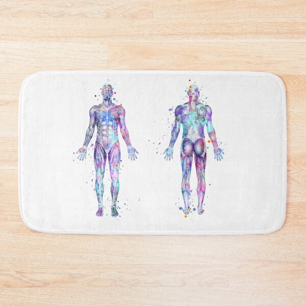 Item preview, Human Muscle Anatomy Watercolor Art designed and sold by LotusGifts.
