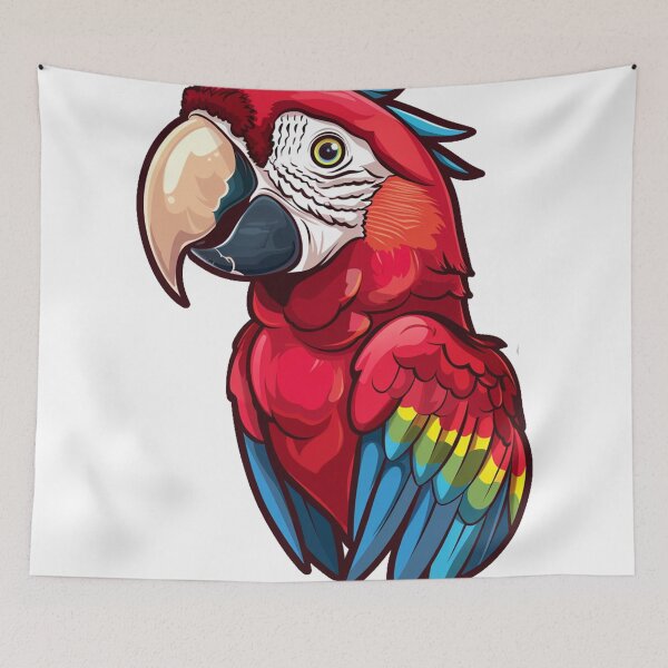 Item preview, parrot designed and sold by Stickermagician.