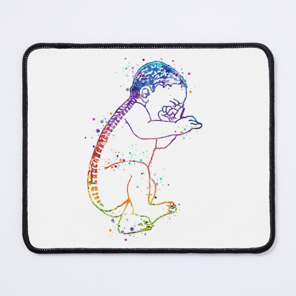 Item preview, Baby Spine Anatomy Watercolor Artwork designed and sold by LotusGifts.