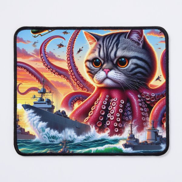 Item preview, Cat-Kraken sea battlefront  designed and sold by TrendHavenPL.