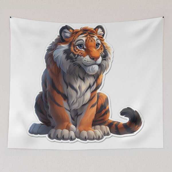 Item preview, tiger designed and sold by Stickermagician.