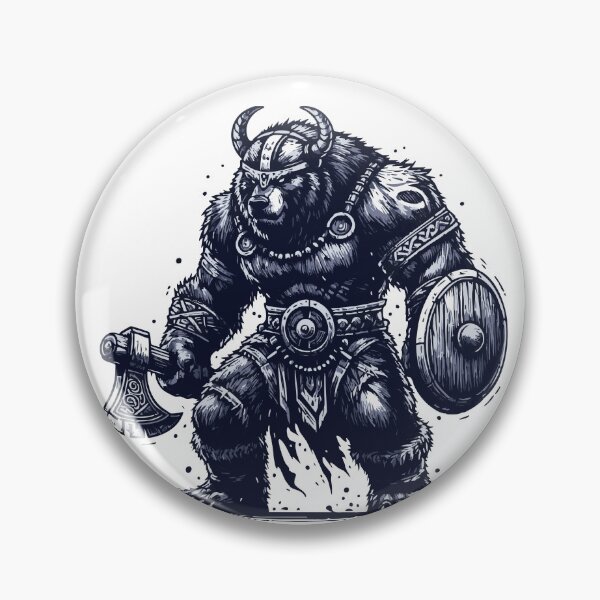 Item preview, War Bear Viking Warrior Vintage designed and sold by TomFrontierArt.