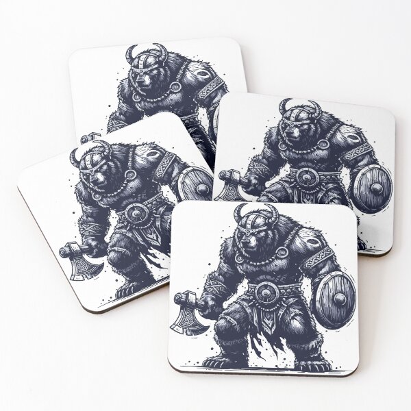 Item preview, War Bear Viking Warrior Vintage designed and sold by TomFrontierArt.