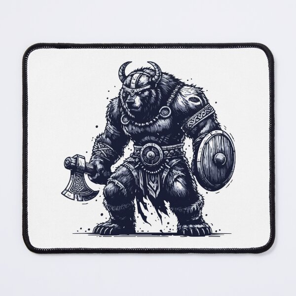Item preview, War Bear Viking Warrior Vintage designed and sold by TomFrontierArt.