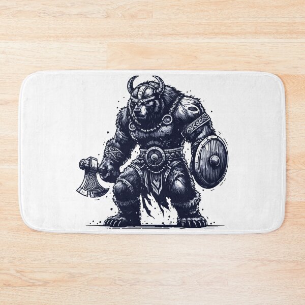 Item preview, War Bear Viking Warrior Vintage designed and sold by TomFrontierArt.