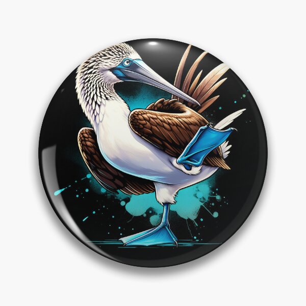 Item preview, Dancing Blue Footed Booby Bird Lover Watcher Birding designed and sold by Kimberley King Art  King Art.