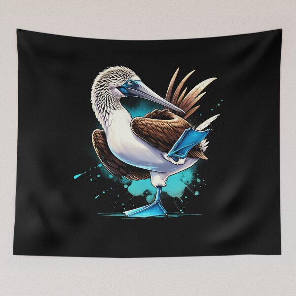 Item preview, Dancing Blue Footed Booby Bird Lover Watcher Birding designed and sold by Kimberley King Art  King Art.