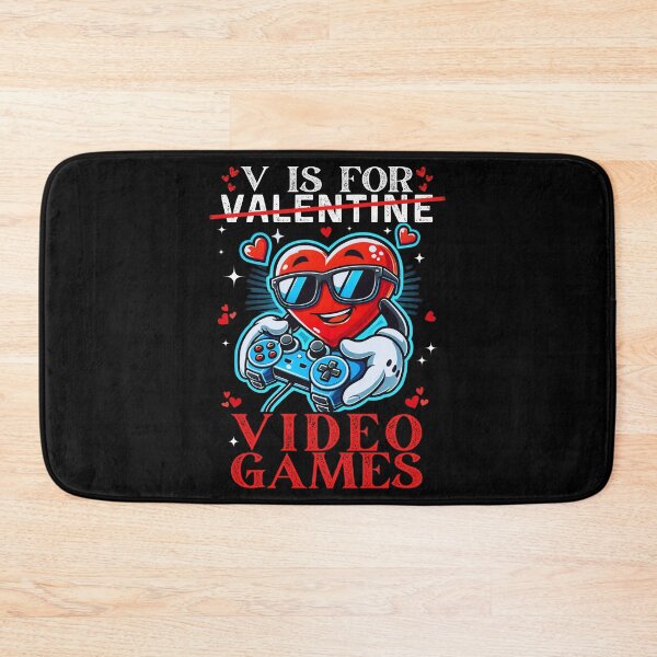 Item preview, Funny For Gamers, V Is For Video Games, Valentine Gift 2025 designed and sold by ArtByKatti.