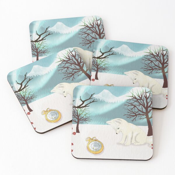 Item preview, White fox in winter designed and sold by pattegraphique.