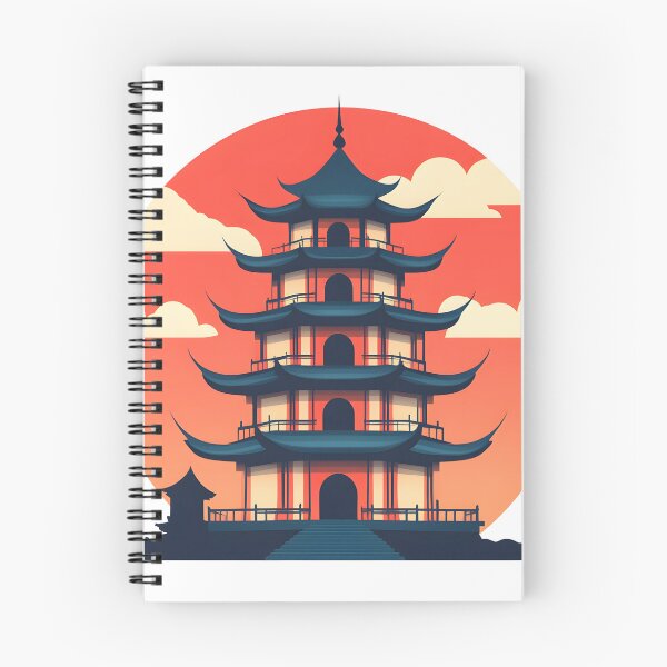 Item preview, a minimalist illustration of Japan using geometric shapes and vibrant earthy tones.  designed and sold by wonderisland.
