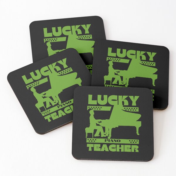Item preview, Lucky Piano Teacher, St Patrick Piano Gift, I love play piano, Jazz , Blues Music,Piano Lover,  designed and sold by KolorellaS.
