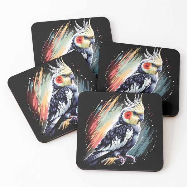Aperçu de l'œuvre Amoureux des oiseaux, perroquets et calopsittes Observation des oiseaux créée et vendue par Kimberley King Art  King Art.